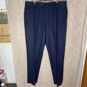 Brooks Brothers Pants Mens 36x30 Blue Dress Slacks Madison Fit Wool Pleated